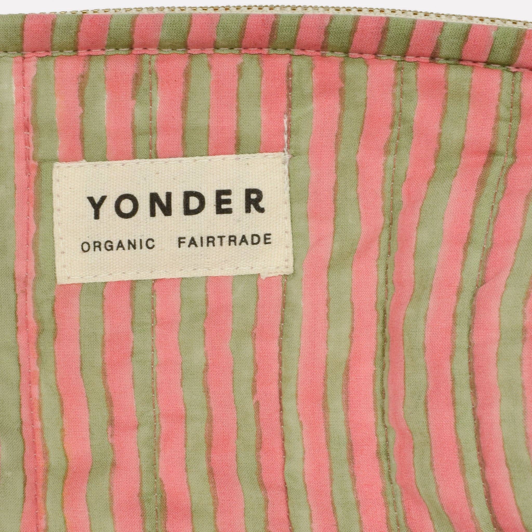 YONDER. – wholesale Make-up/cosmetic bag – Quilted Barrel Case | Candy Stripe | Sugarsnap2