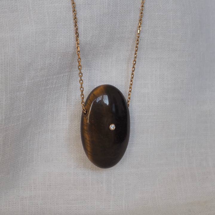 Merlin Necklace Tiger Eye for wholesale by Masha soon