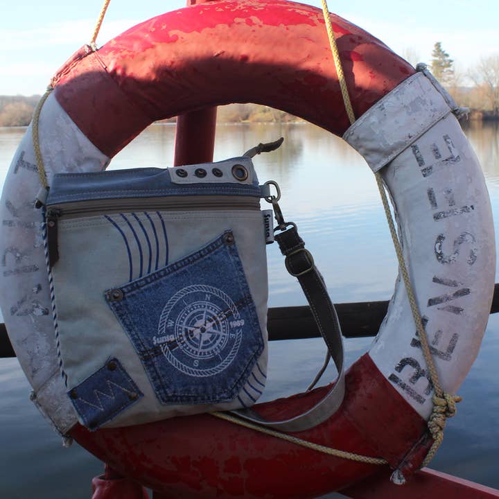 Sunsa - Vente Sac à bandoulière – femme - Sac à bandoulière durable Sunsa pour femme. Sac à bandoulière Maritim8