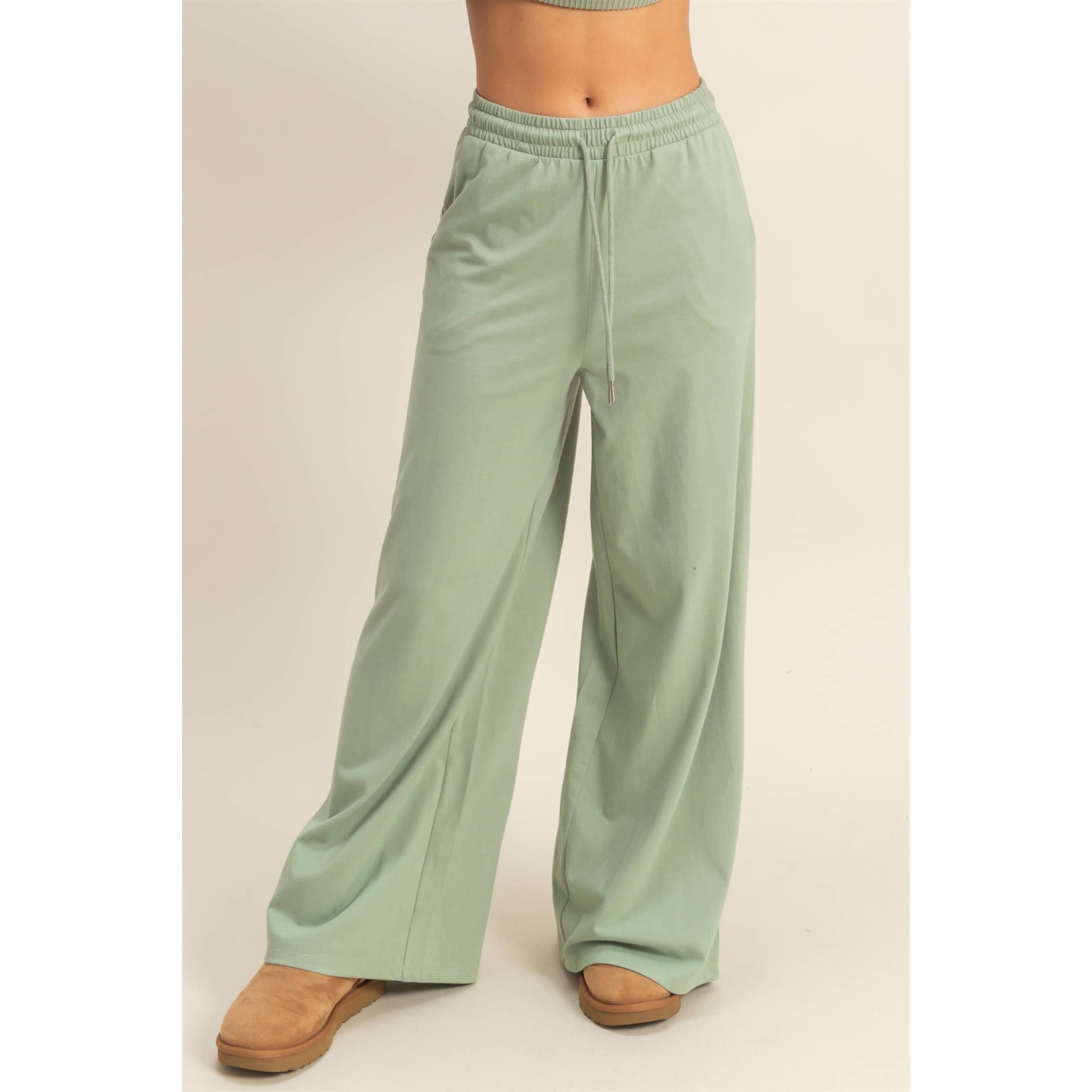 Double Zero - Vendita all'ingrosso Pantaloni sportivi/da jogging loungewear - Donna - Pantaloni larghi in cotone alla moda21