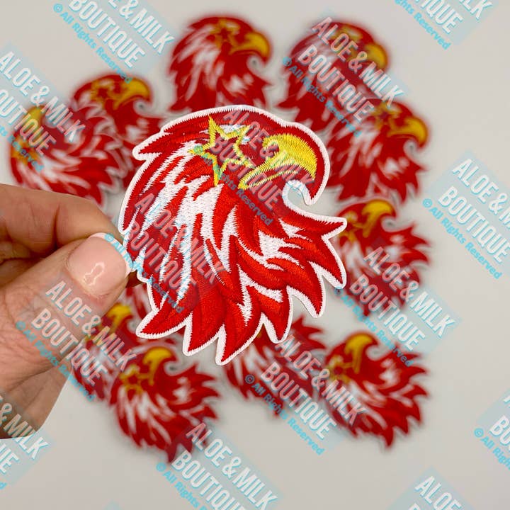 Aloe and Milk Boutique - Wholesale Patch - Mascot Eagle , eagle patch, sports patch, football, game day6