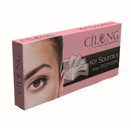 Øjenbrynssæt med stencils for engroshandel hos CILONG