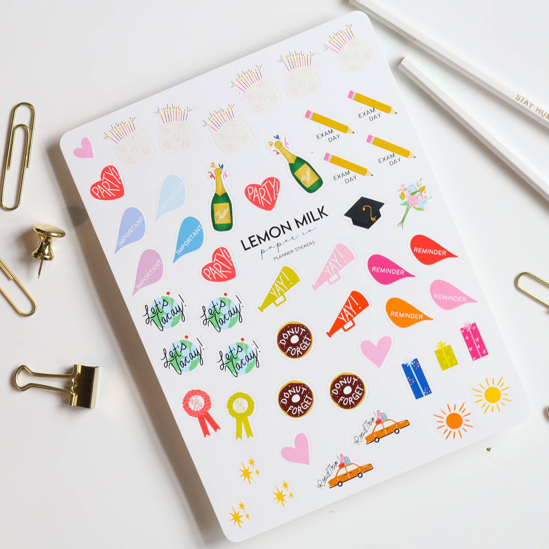 Lemon Milk Paper Co - Wholesale Sticker - Planner stickers3