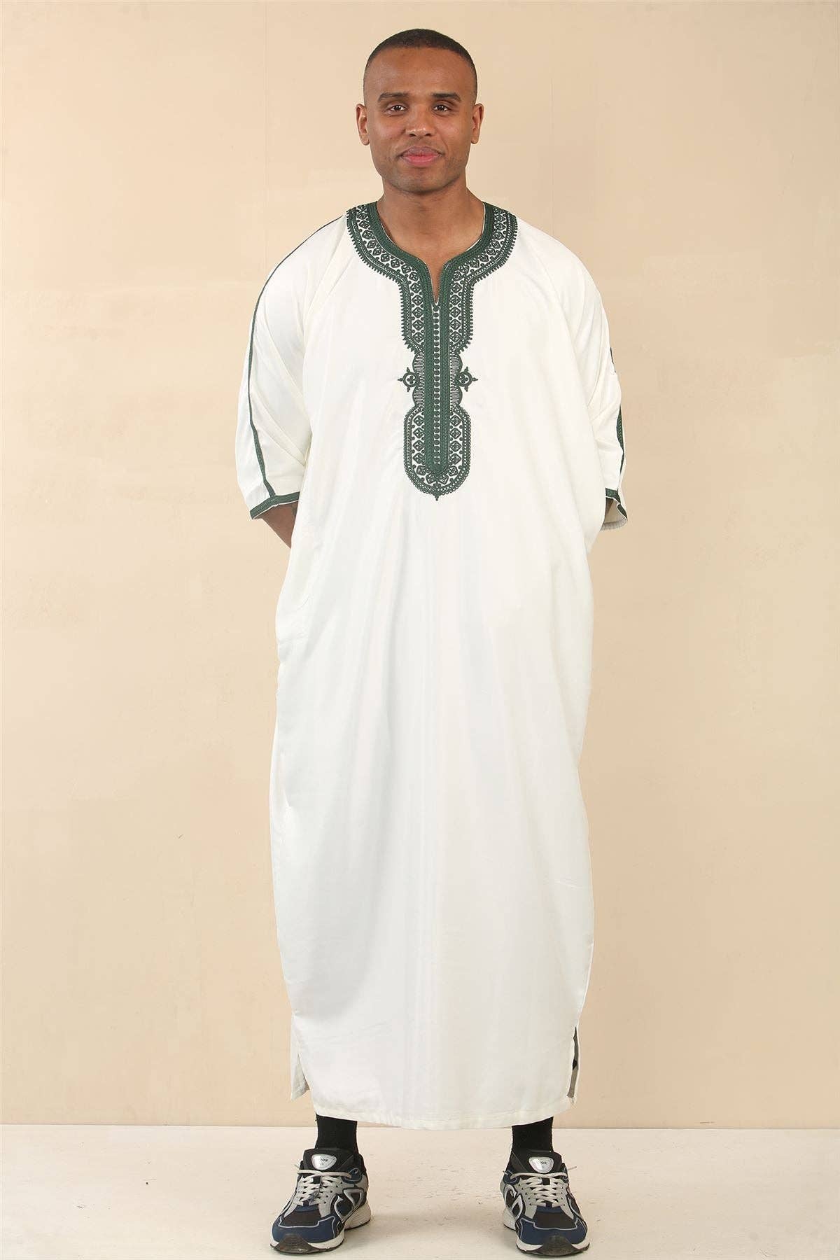 Infinity Leather (Upperclass Fashions Ltd) - Vente Peignoir – homme - Djellaba Jubba Robe Marocaine pour Homme Eid5