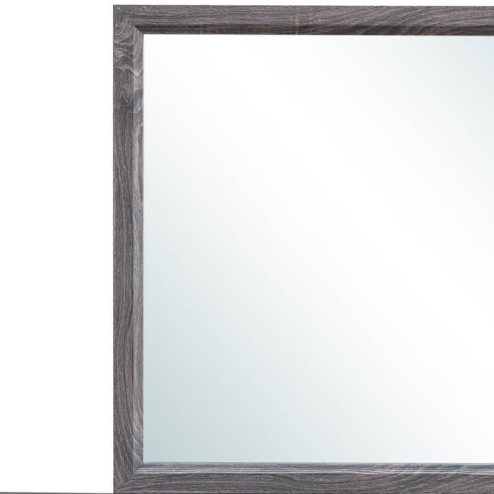 HomeRoots - Wholesale Vanity Mirror - 35" Dark Gray Wood Framed Accent Mirror5