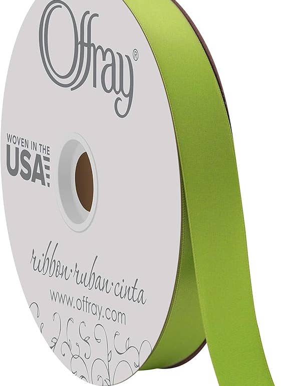 Double-Face Satin Kiwi 7/8" x 100 Yards for wholesale by Berwick Offray Ribbon