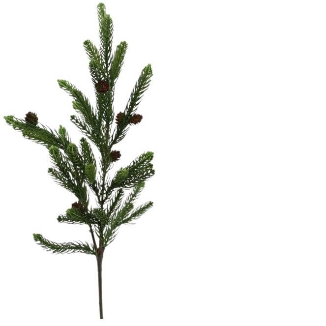 Pine branch with cones 76 cm green for wholesale by Floratexx