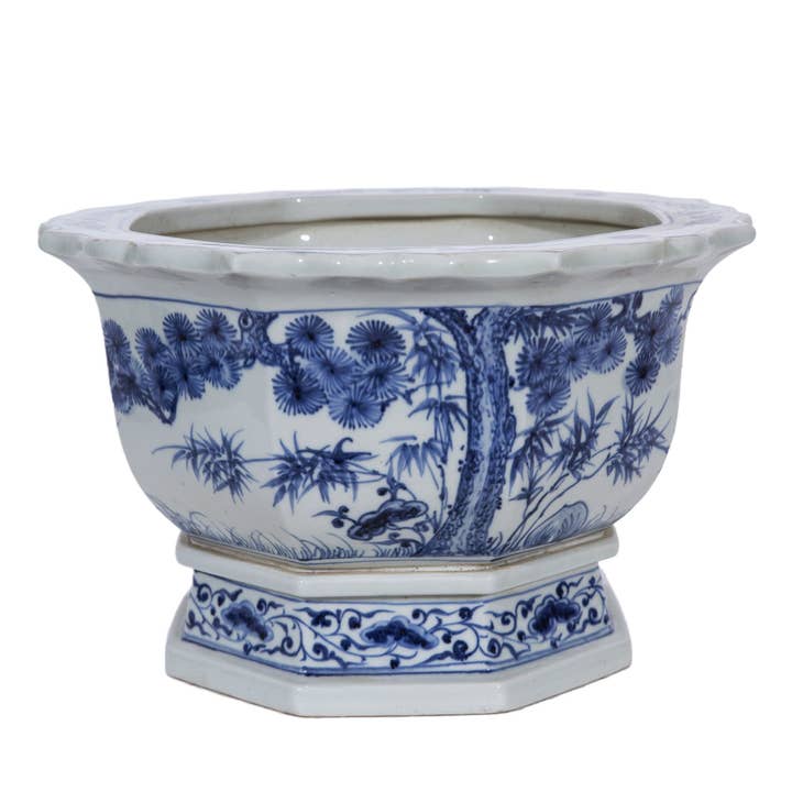 Pine Tree Foot Bath Planter for wholesale by Legend Accents