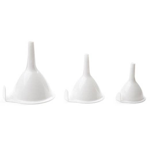 Everyday Supply Co - Wholesale Funnel - FOX RUN - Fox Run White 4.5 in. H Plastic Funnel Set0