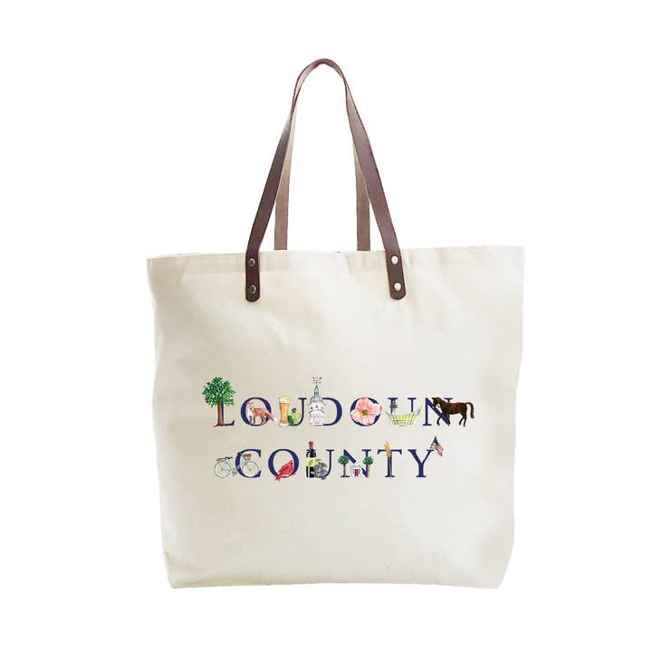 loudoun county large tote for wholesale by Tina Labadini Designs