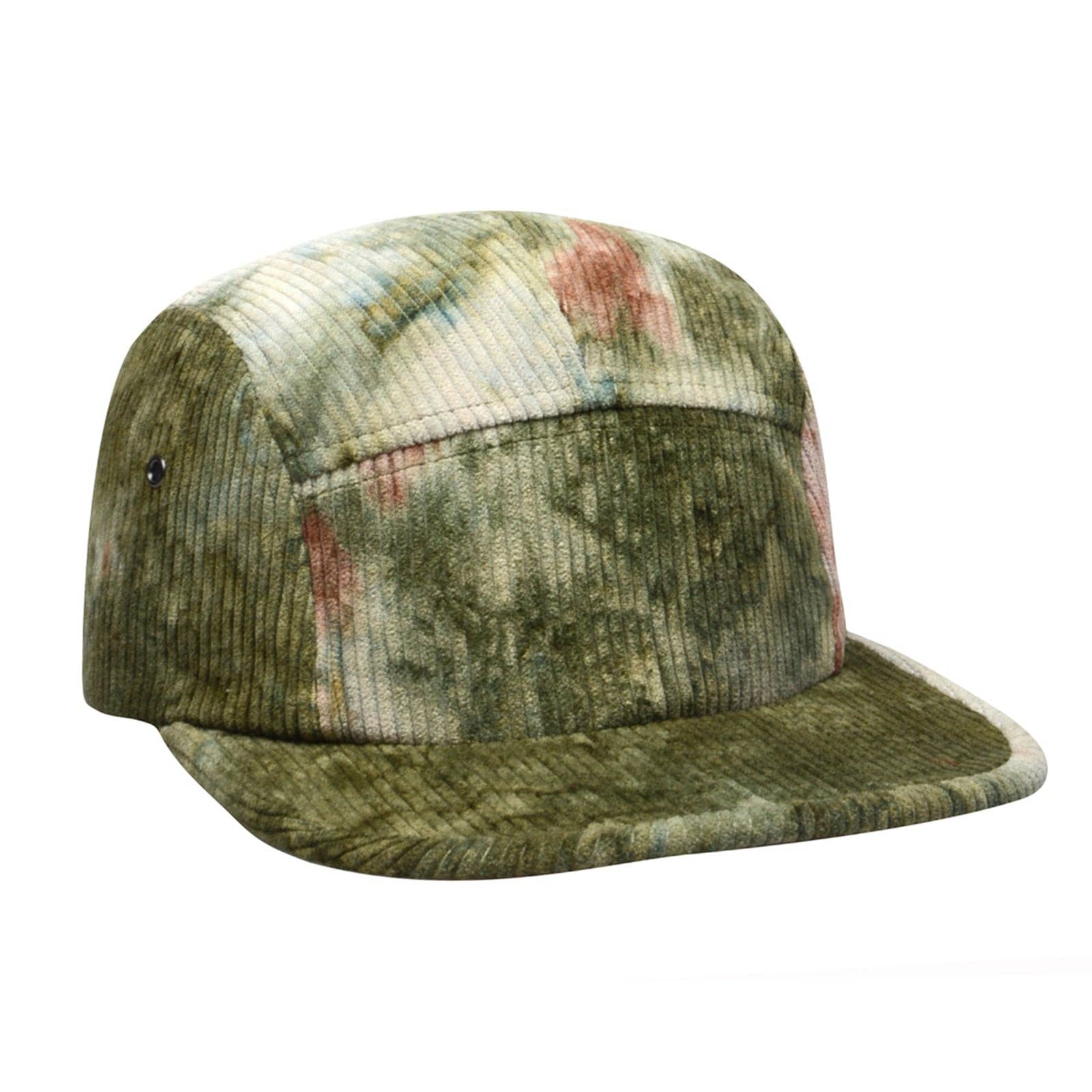 HATPHILE - Wholesale Flat Brim Cap - Unisex - HatPhile Corduroy 5-Panel Hat – Tie-Dye and Solid Options5