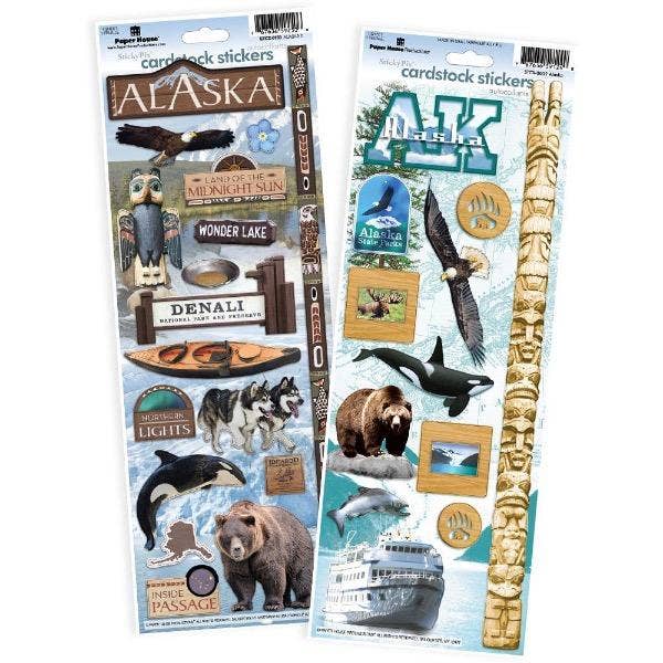 Paper House Productions - Wholesale Sticker - Alaska Cardstock Sticker 2pk0
