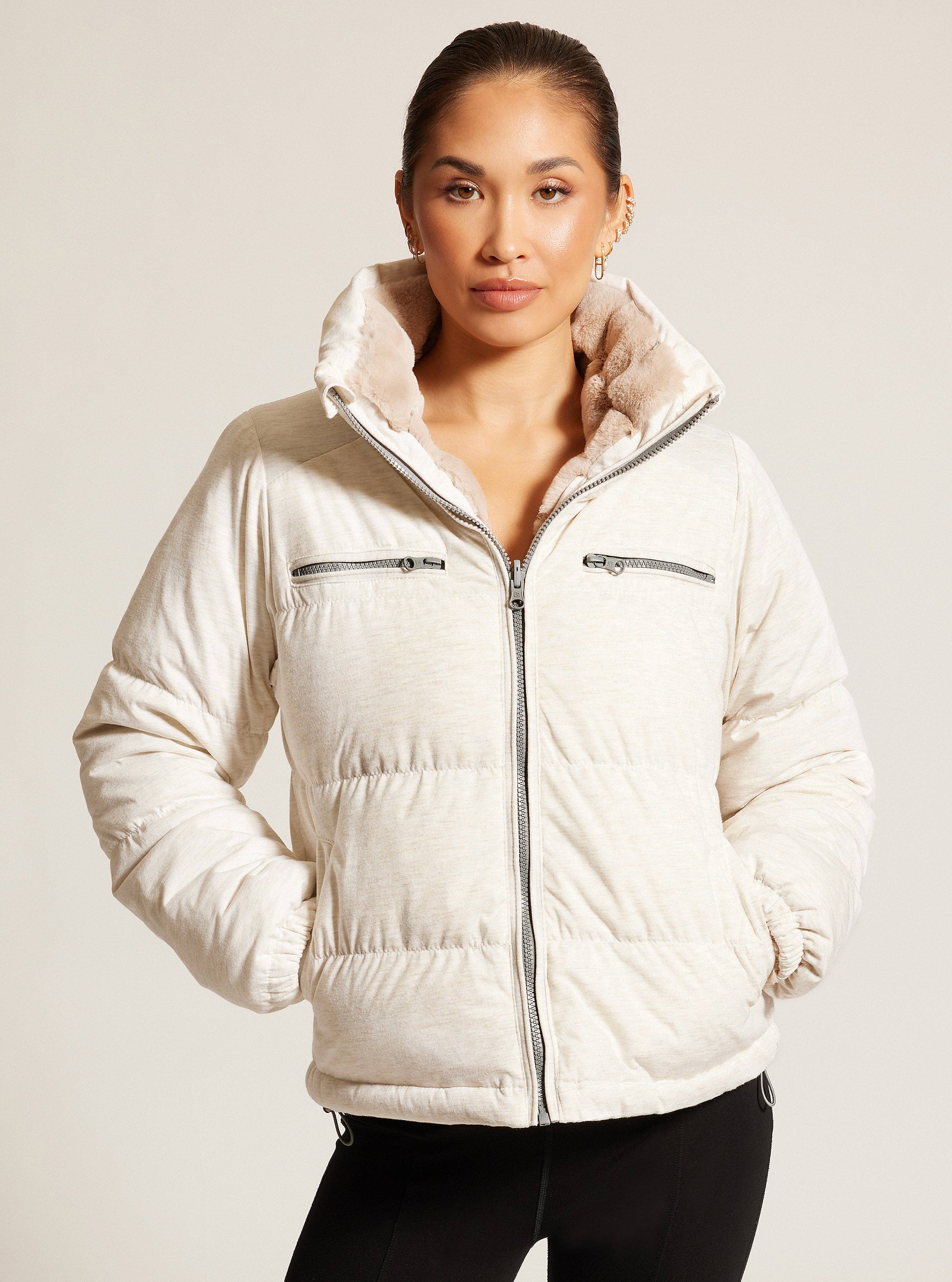 Blanc Noir – Großhandel Pufferjacke – Damen – Adventurer Steppjacke mit Wendefunktion1