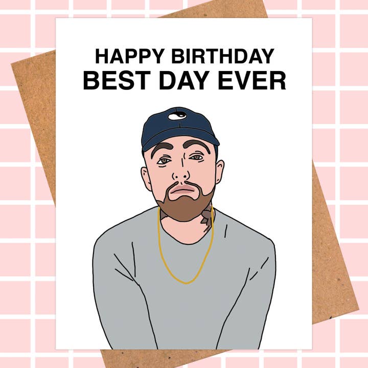 Pop Hot Cards - Wholesale Birthday Card - Mac Miller "Best Day Ever" Birthday Card