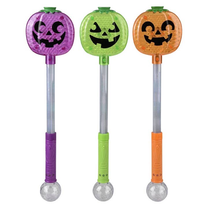 La Luna Bella - Toys - Wholesale Classic Toy - Kids - 21" Light-Up Jack O Lantern Magic Ball Wand- LLB Toys1