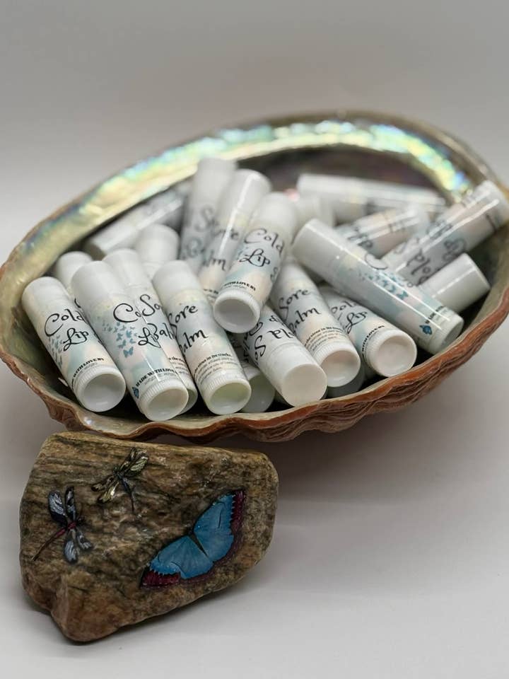 Cold Sore Lip Balm for wholesale by Blue Butterfly Healing & Organics LLC