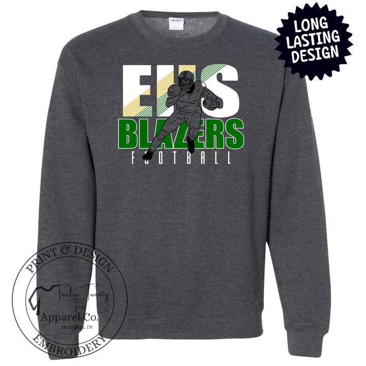 CUSTOM football player school spirit for wholesale by TwelveTwentyTees