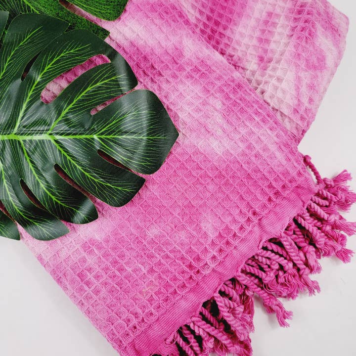 Throw Blanket, Turkish Towel Premium Cotton PINK for wholesale by EBRU Home