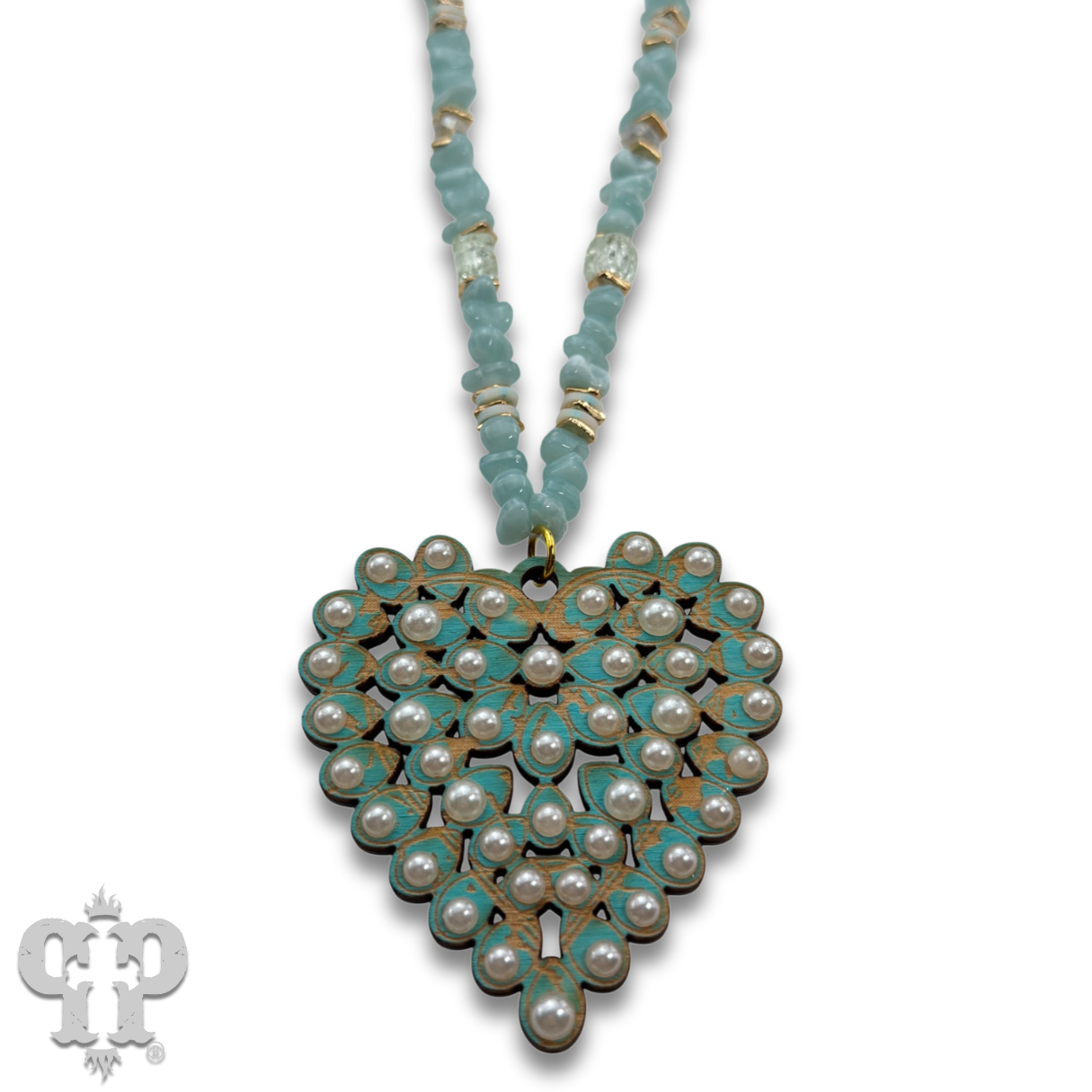 Pink Panache Brands - Wholesale Pendant/Charm Necklace - Laser cut rhinestone heart necklace3