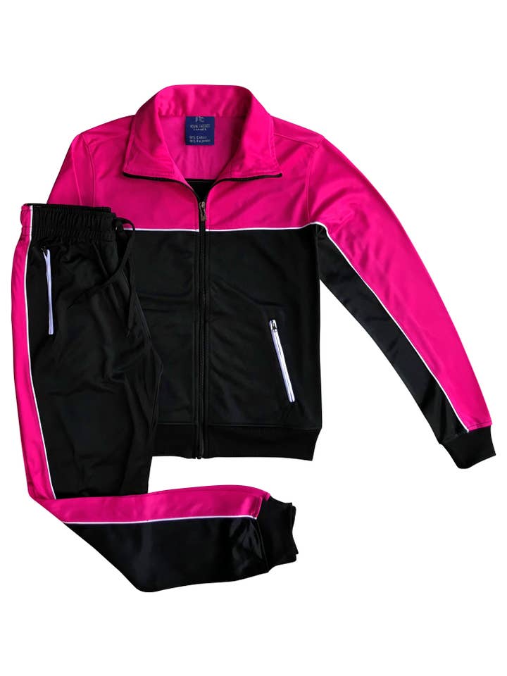 Royal Threads – wholesale Tracksuit – Women′s – Women's 2-Piece Tracksuit: Full Jacket & Jogger Pants