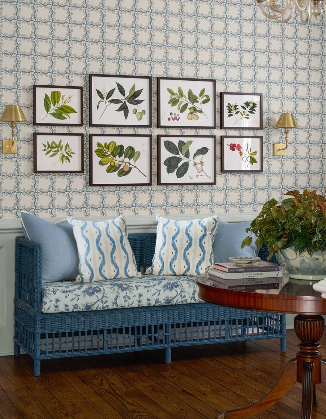 Sweet Pea And Whimsy - Wholesale Throw/Decorative Pillow - Napnook Throw Pillow Cover -  Blue Ikat3