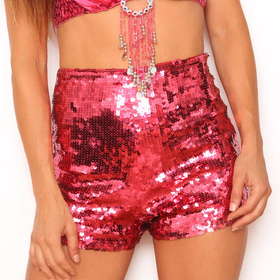 Western Fashion - Wholesale Shorts - Women's - 2270 - Sequins Shorts with Zipper2