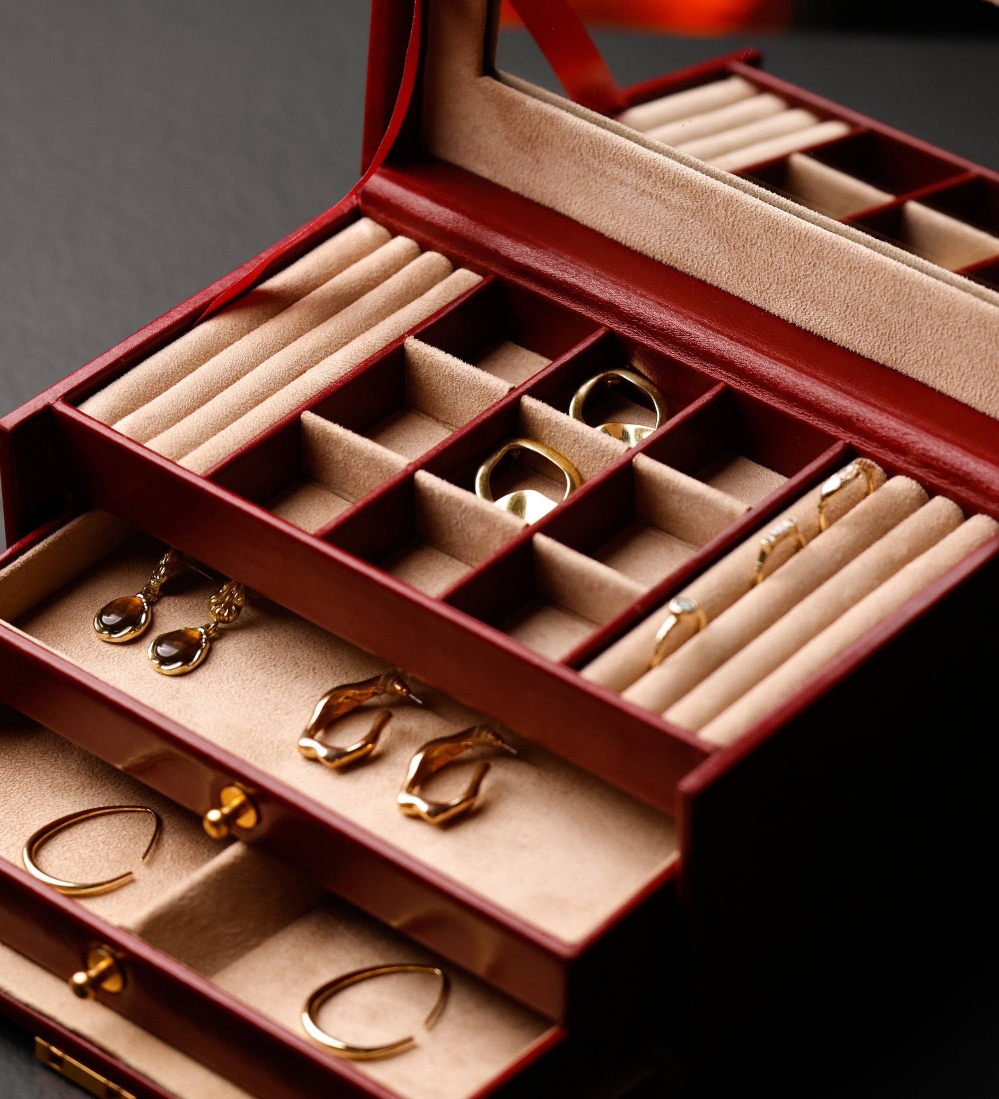 Time Resistance - Wholesale Jewellery box/organiser - Leather Jewelry Box for Women - Beloved15