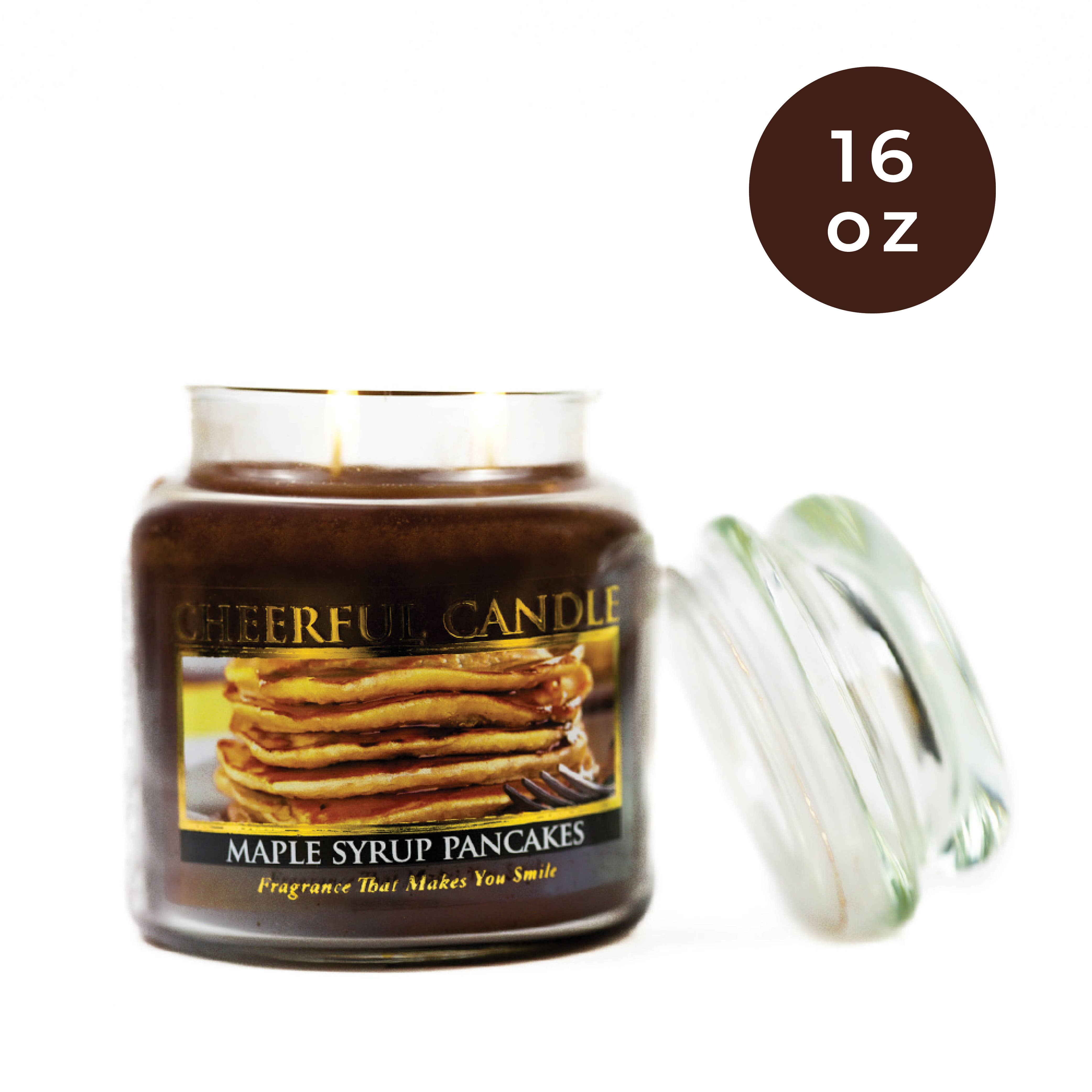A Cheerful Giver - Venta al por mayor Velas en tarros - Cheerful Candle (16 oz.) — Tortitas de sirope de arce1