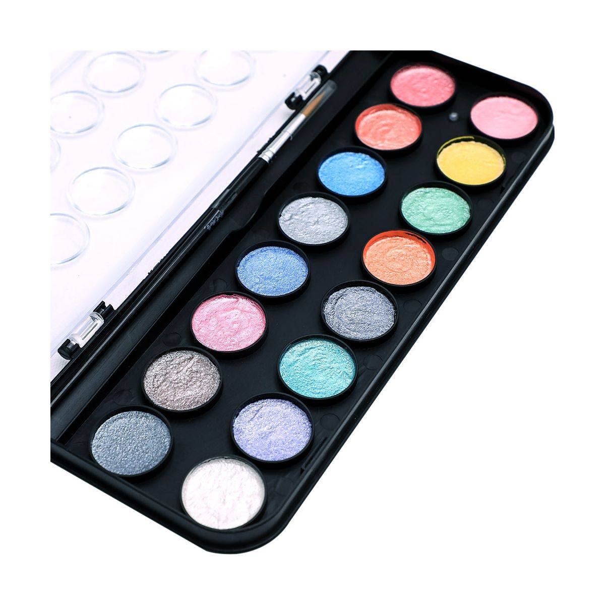 Mont Marte Usa, Inc. - Wholesale Watercolor Paint - Metallic Watercolor Cake Set Signature 17pc2