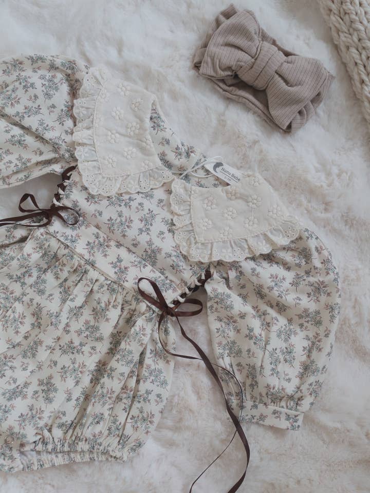 Mae Romper (Nunu Bebe original design) Romper only for wholesale by Nunubebe