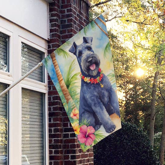 Drapeau Kerry Blue Terrier Luau House DAC6459 pour la vente par Caroline's Treasures