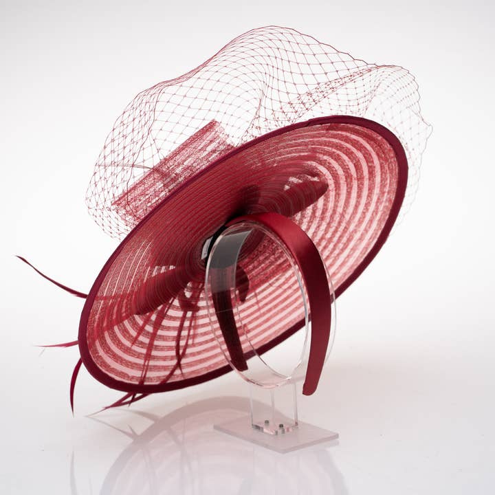 KaKyCo - Vendita all'ingrosso Fascinator - Donna - Fascinator in crinolina con velo/crinolina/piuma | AJ675H4