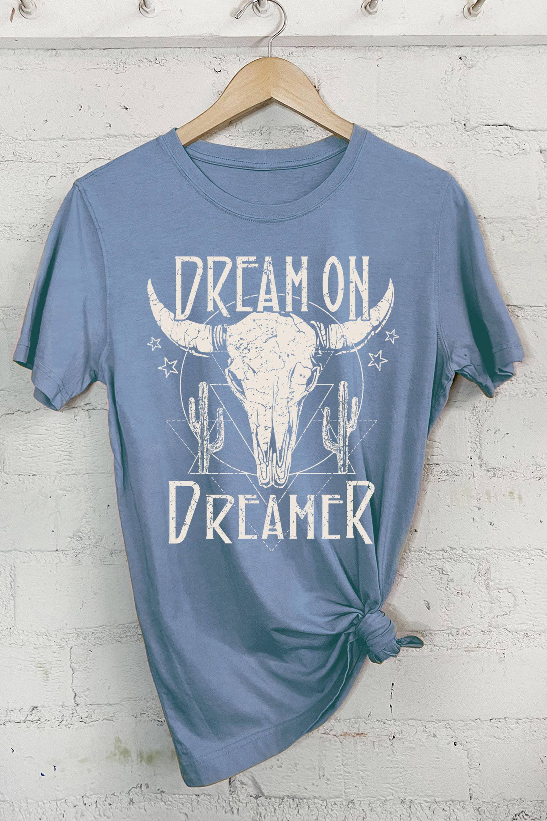 Rustee Clothing - Wholesale Screen Printed T-Shirt - Women's - DREAM ON DREAMER10