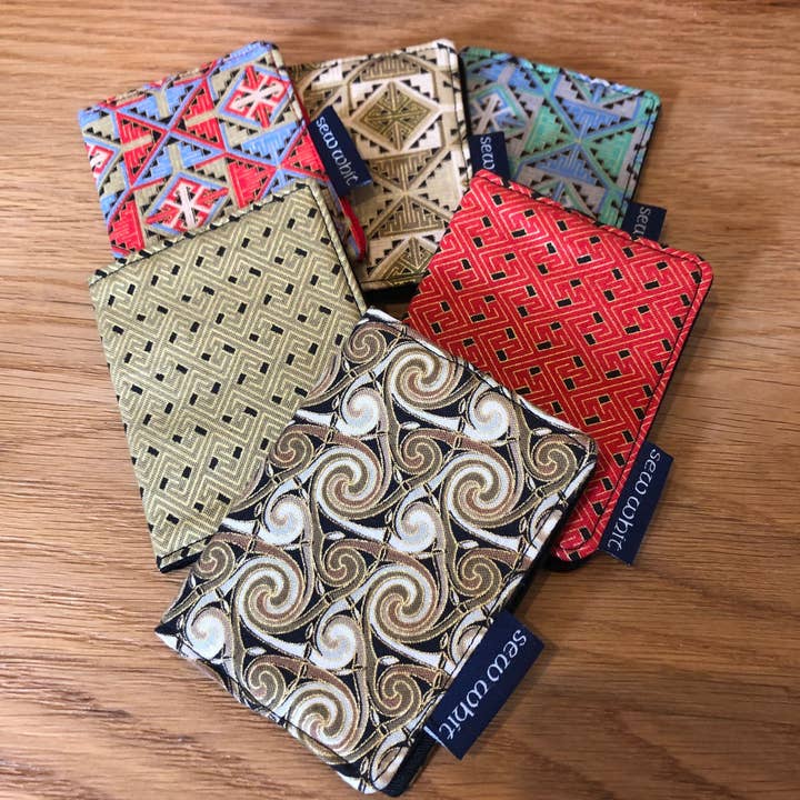 Scottish Handcrafted Cotton Card Holder Celtic Range for wholesale by Sew Whit