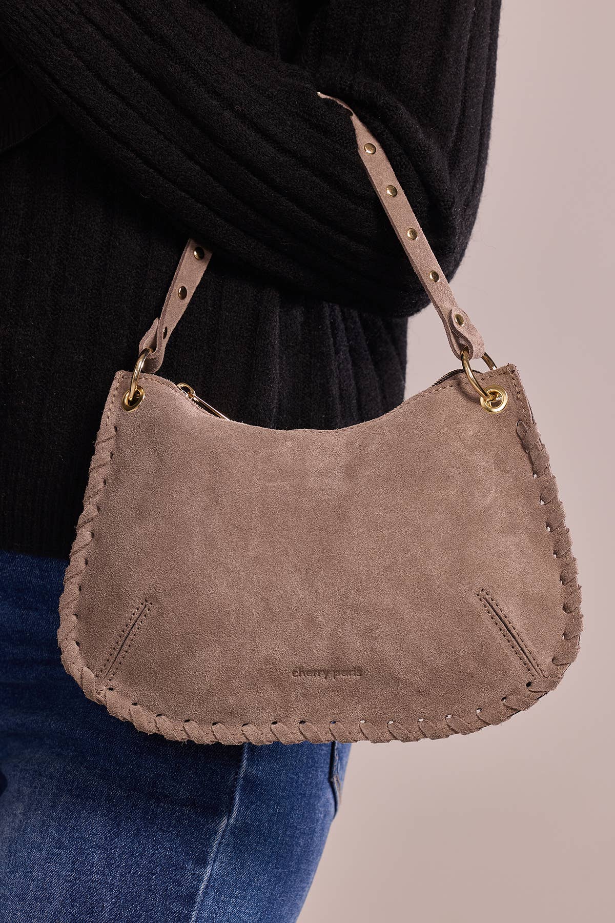 Cherry Paris - Wholesale Shoulder Bag - Women's - JOËLLE SUEDE Bag - 41878