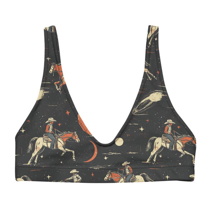 Solar Spur: Top de Bikini de Tiro Alto Cosmic Range Rider para venta al por mayor de Texas Eclipse Outfitters