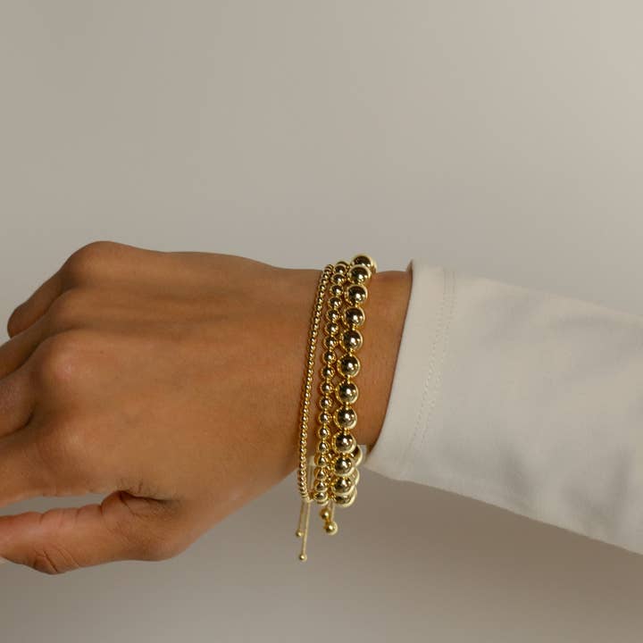The Sis Kiss - Wholesale Jewelry Set - - Gold Adjustable Bracelet Set of 18