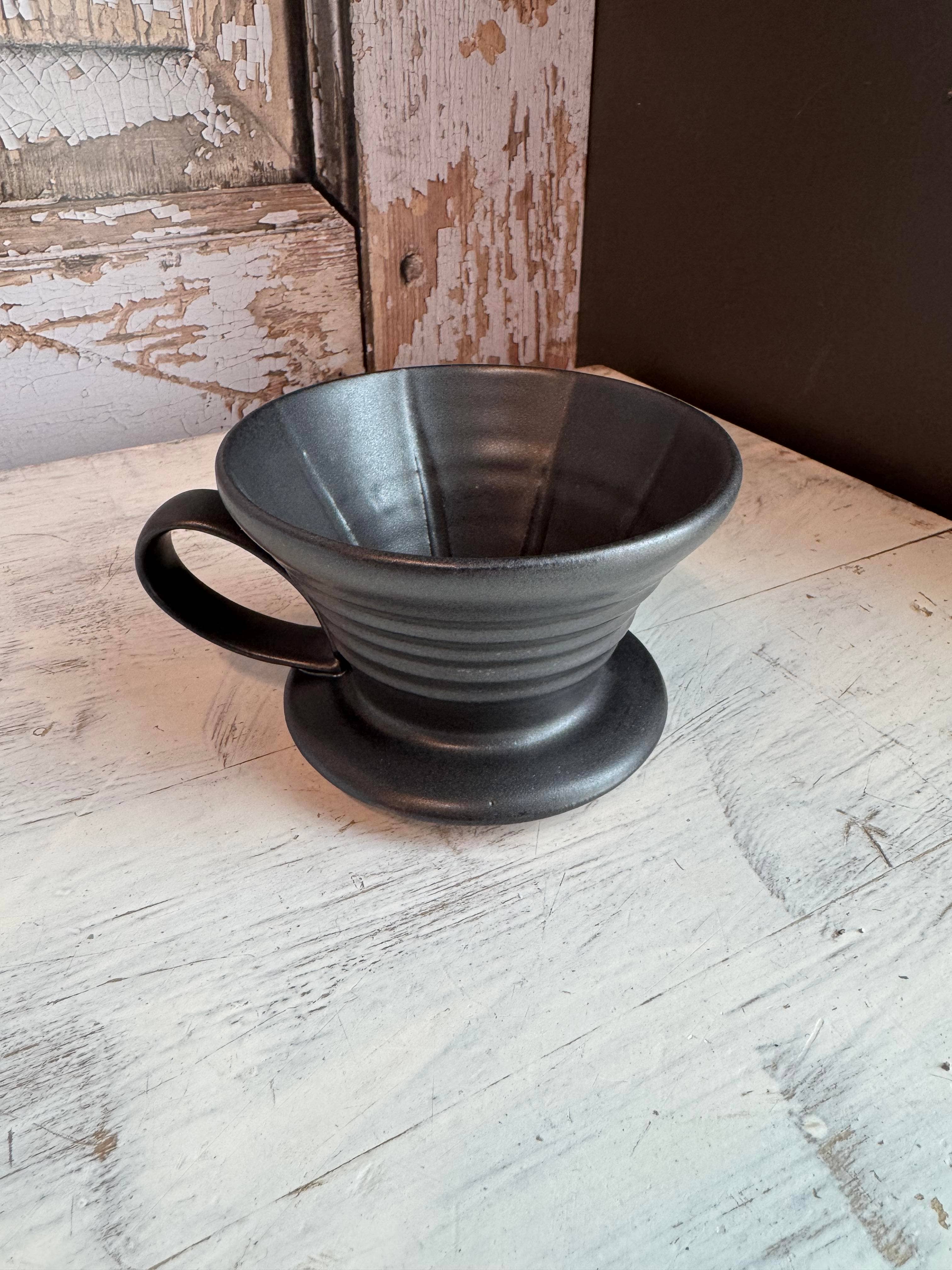 Gravesco Pottery - Wholesale Pour Over & Dripper - Handmade Ceramic V60 Coffee Dripper in 2 Color Options0