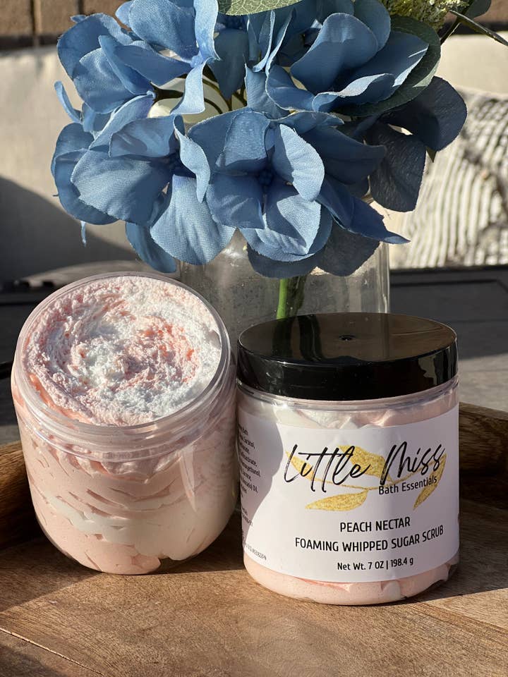 Foaming Whipped Sugar Scrubs 7 oz | 198.4 g for wholesale by Little Miss Bath Essentials