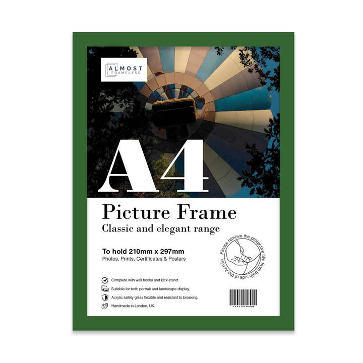 WholesaleFrames.co.uk – wholesale Picture frame – Green A4 Picture Frame0