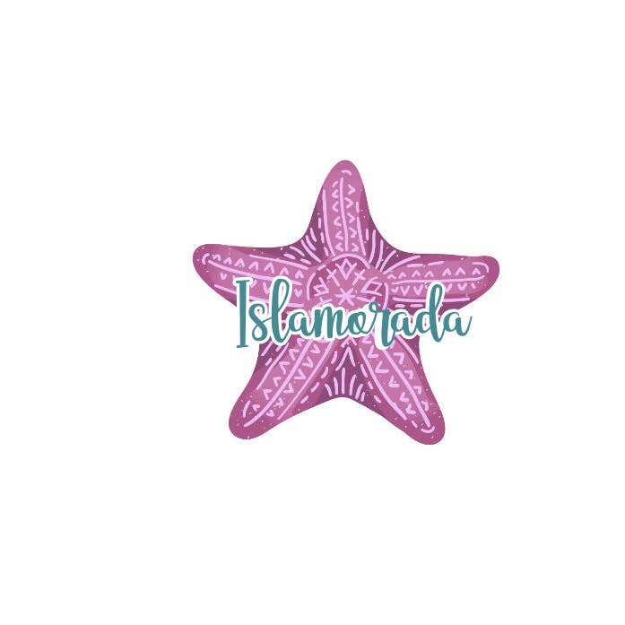 Starfish Name Drop Stickers (Pack of 12), SF001, SF001ND for wholesale by Flagship Stickers
