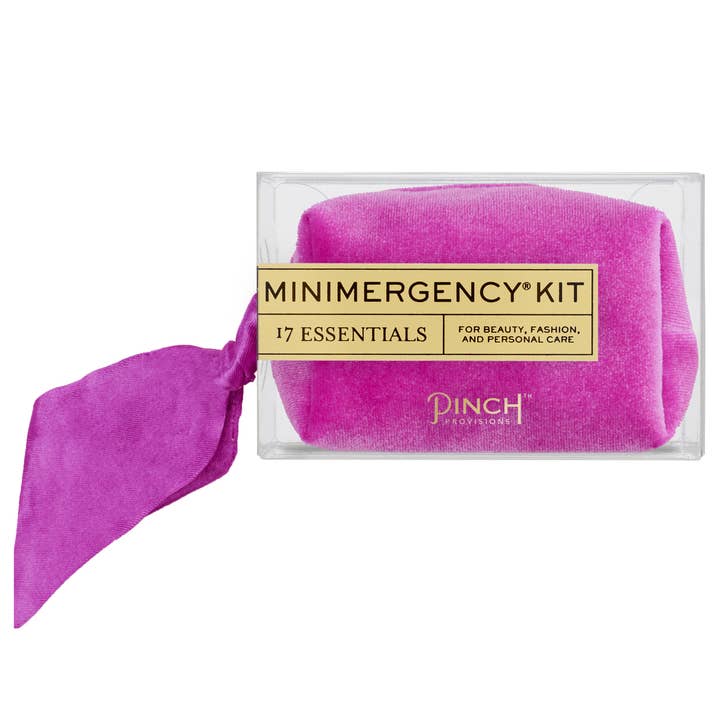 Trousse Minimergency en Velours | Orchidée pour la vente par Pinch Provisions