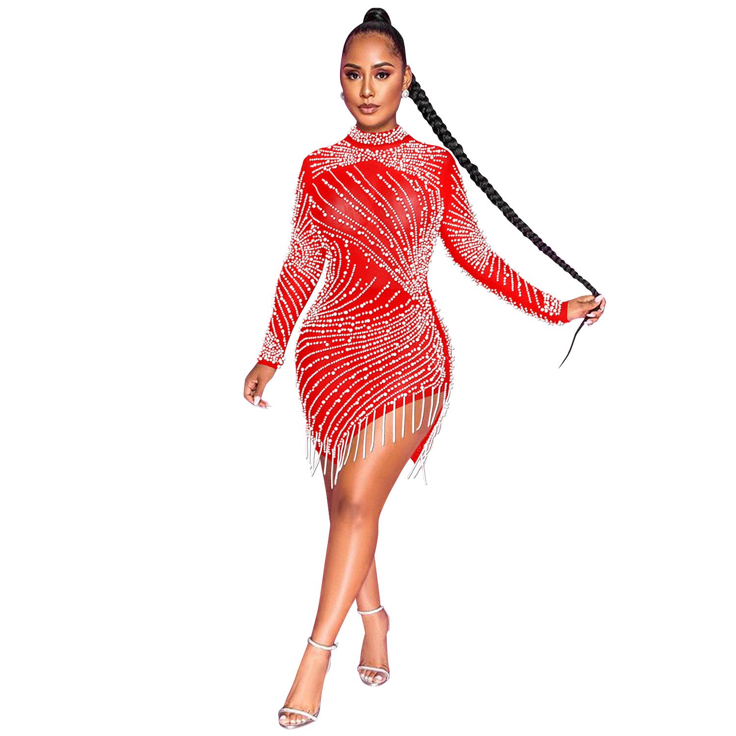 Western Fashion - Vendita all'ingrosso Vestito - Donna - Vestito in rete con strass 71942