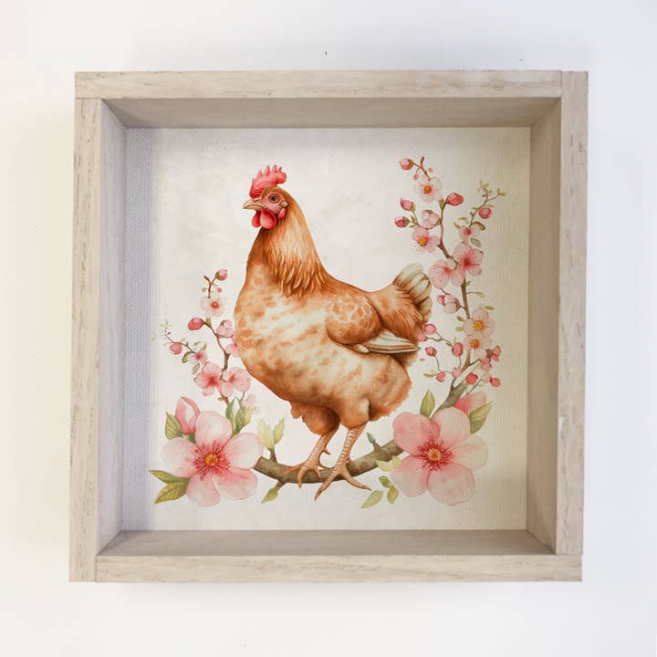 Hangout Home - Wholesale Kunstprint - Spring Chicken Cherry Blossom - Schilderij Spring Chicken