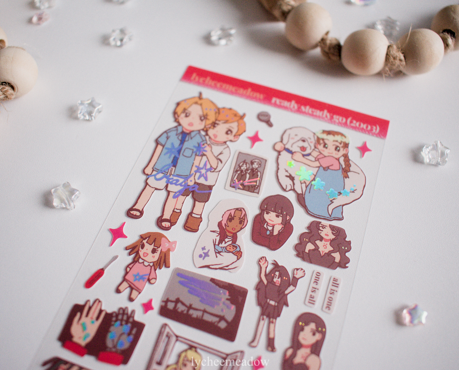 Lycheemeadow - Wholesale Sticker - FMA 2003 Holographic Sticker Sheet5