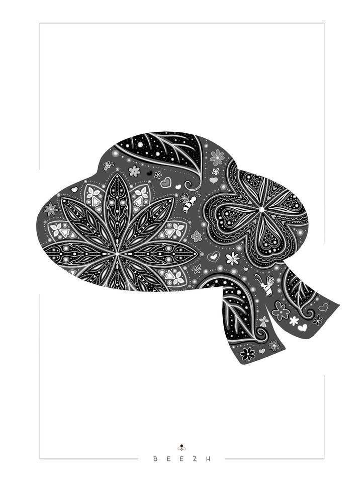 Poster « Breton hat » für den Großhandel von BEEZH