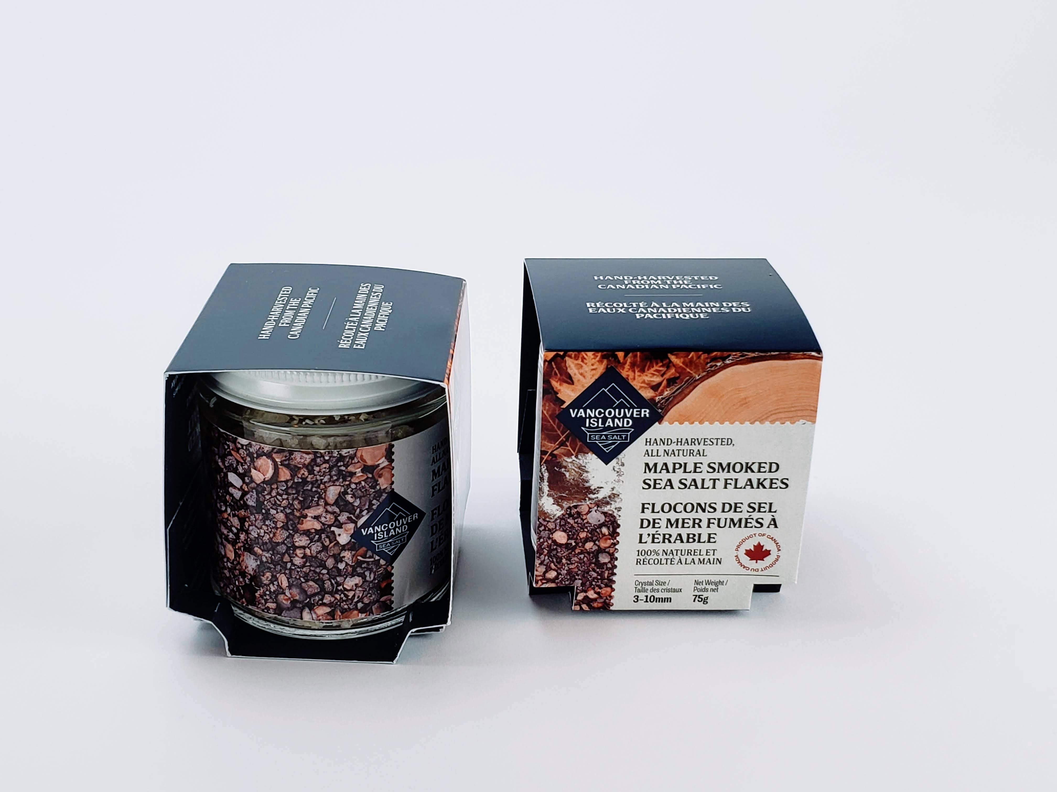 Vancouver Island Sea Salt - Vendita all'ingrosso Sale - Fiocchi di sale marino affumicato all'acero7