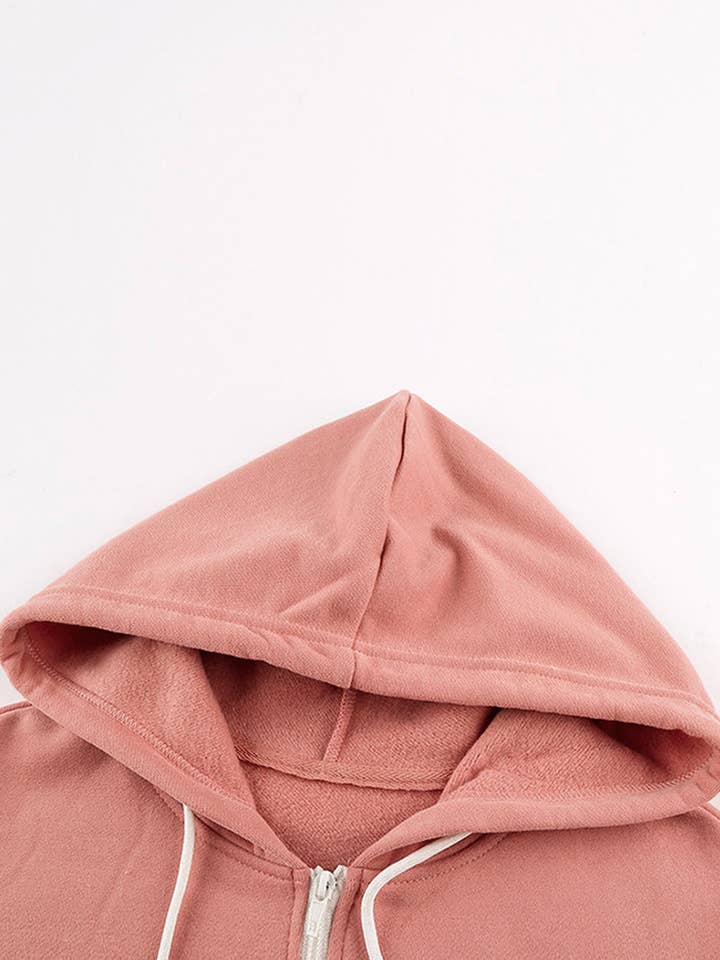 Pink Zip-up Hoodie Jacket for wholesale on Faire14