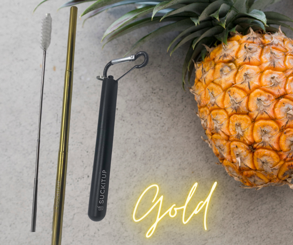 Suck It Up Straws - Vente Paille - Pailles métalliques télescopiques avec étui pour porte-clés et brosse de nettoyage42