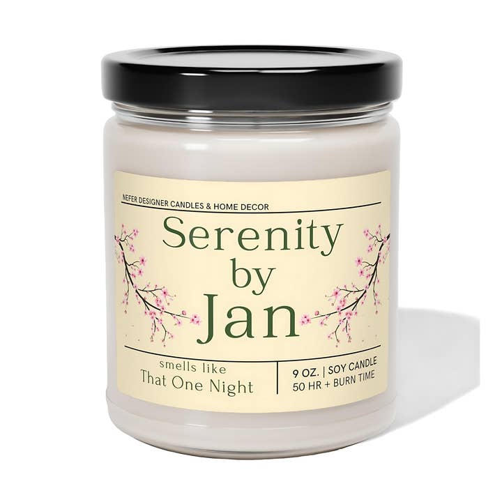 Nefer Designer Candles & Home Decor - Wholesale Jar/Filled Candle - The Office Themed Scented Candle | Serenity by Jan0